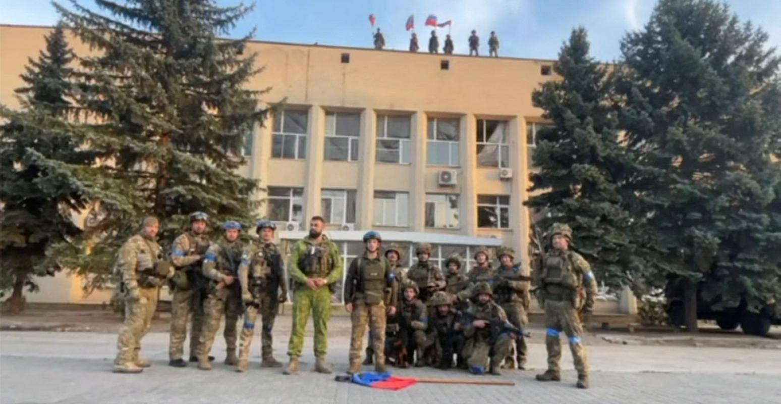 Ukrainian forces in Liman.  Photo: Reuters