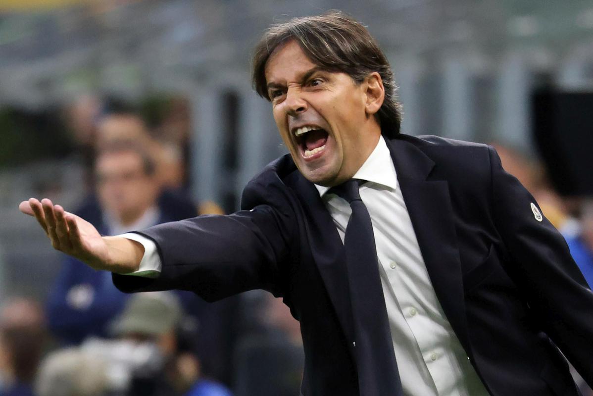 Simone Inzaghi has been on the receiving end of a lot of criticism over the past month as Inter lost to Milan, Udinese and Roma.  Photo: EPA