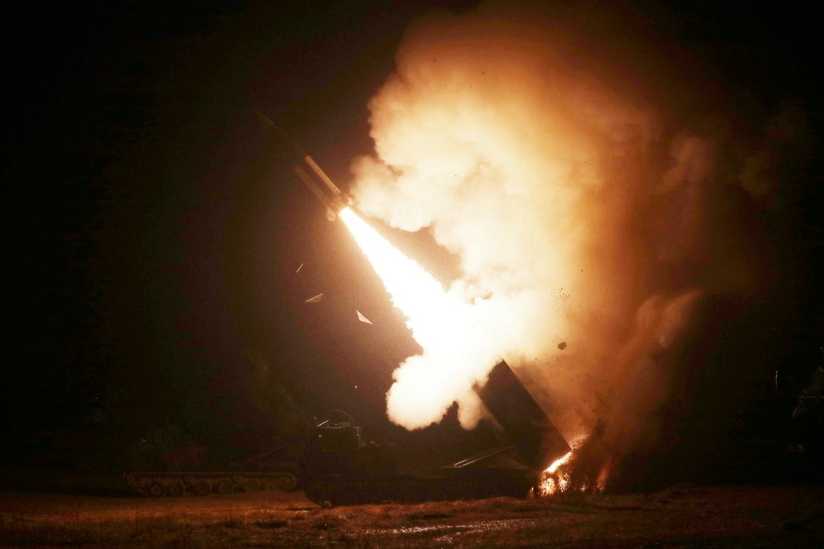 One South Korean missile missed.  Photo: Reuters