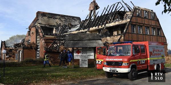 In einem Zentrum für ukrainische Flüchtlinge in Deutschland ist ein Feuer ausgebrochen