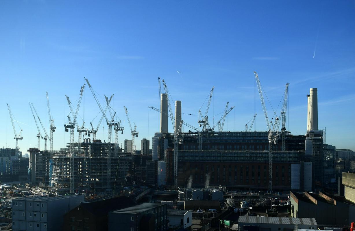 Battersea je bil eno največjih gradbišč v Londonu, dela pa so trajala skoraj desetletje. Foto: EPA