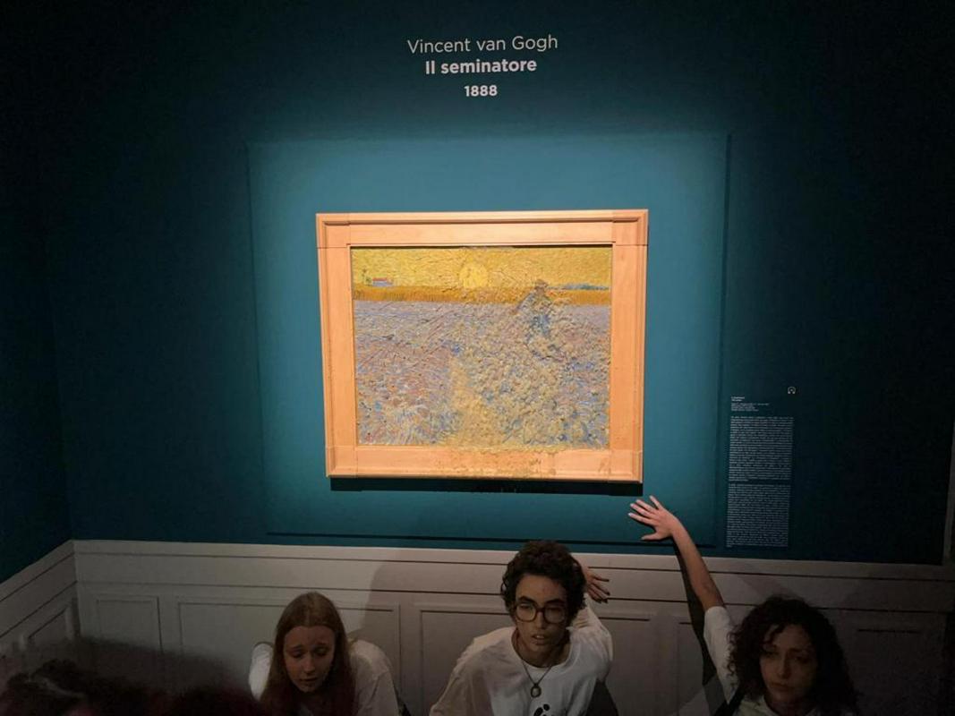 Slika je del razstave van Goghovih del, ki je trenutno na ogled v Palači Bonaparte. Foto: EPA