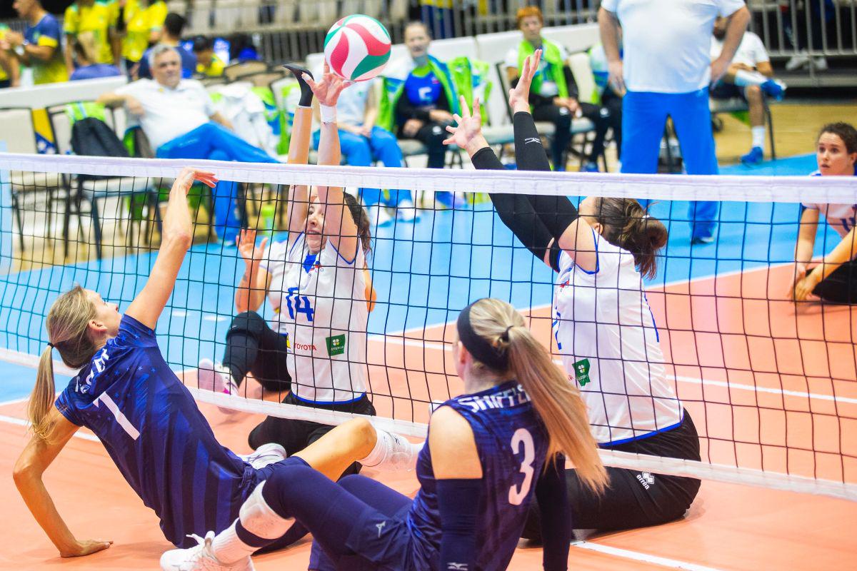 Slovenke bodo poskušale za preboj v četrtfinale v torek premagati Finsko. Foto: Zveza za šport invalidov Slovenije