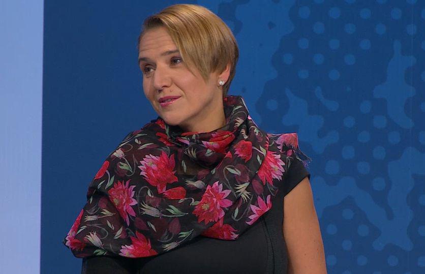 Tina Bregant (SLS in Naša dežela). Foto: TV Slovenija