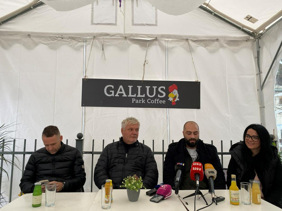 Marko Kaloh (VBO), Milan Kuster (Lunos), Silvester Gorjup in Katja Majcen (Gallus Park Coffee) Foto: Radio Maribor/Bratko Zavrnik