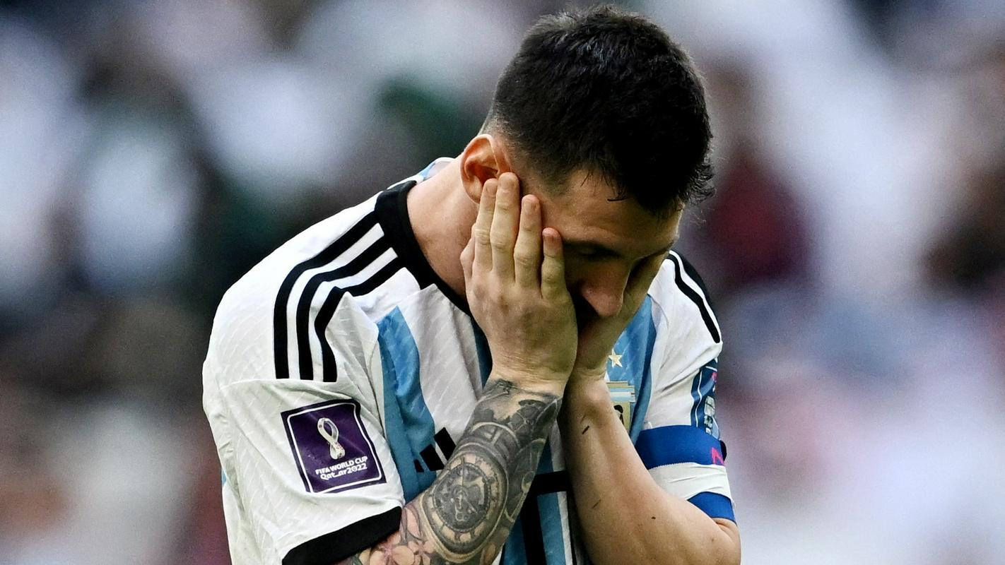 Podoba Lionela Messija po tekmi povse vse. Foto: Reuters