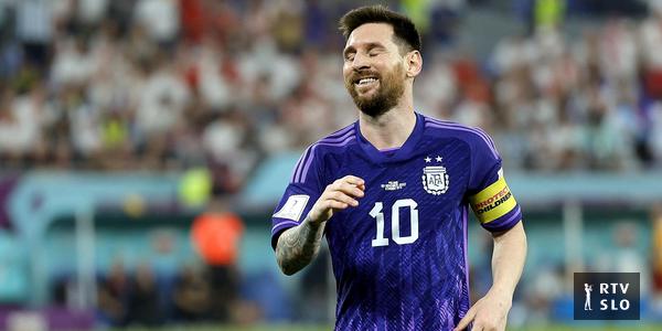 Messi poursuit son premier but lors des huitièmes de finale contre les Australiens