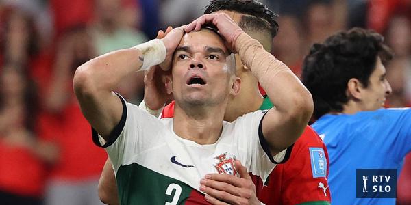 Pepe disputou a partida contra o Marrocos com o braço quebrado