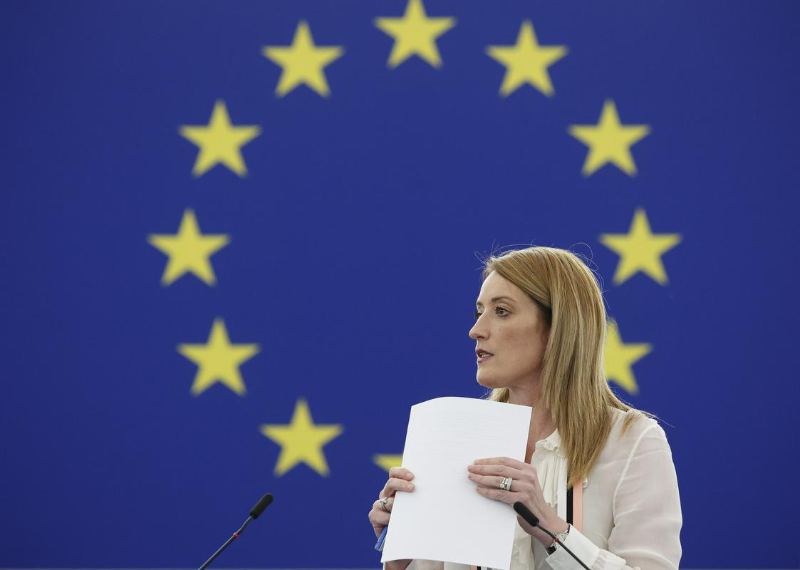 Predsednica Evropskega parlamenta je napovedala temeljito notranjo preiskavo. Foto: EPA