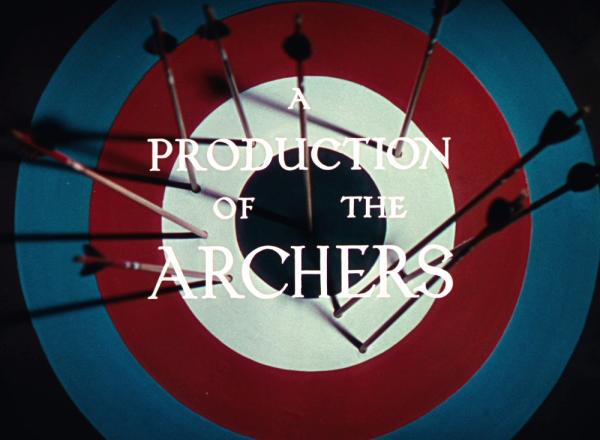 Logotip produkcijske hiše The Archers, ki sta jo ustanovila Pressburger in Powell.