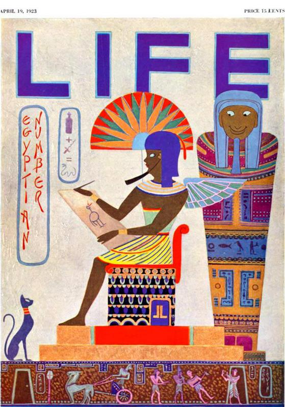 Odkritje Tutankamonove grobnice je v 20. letih 20. stoletja polnilo številno časopisje. Takšna je bila naslovnica revije Life aprila leta 1923. Foto: Wikipedia
