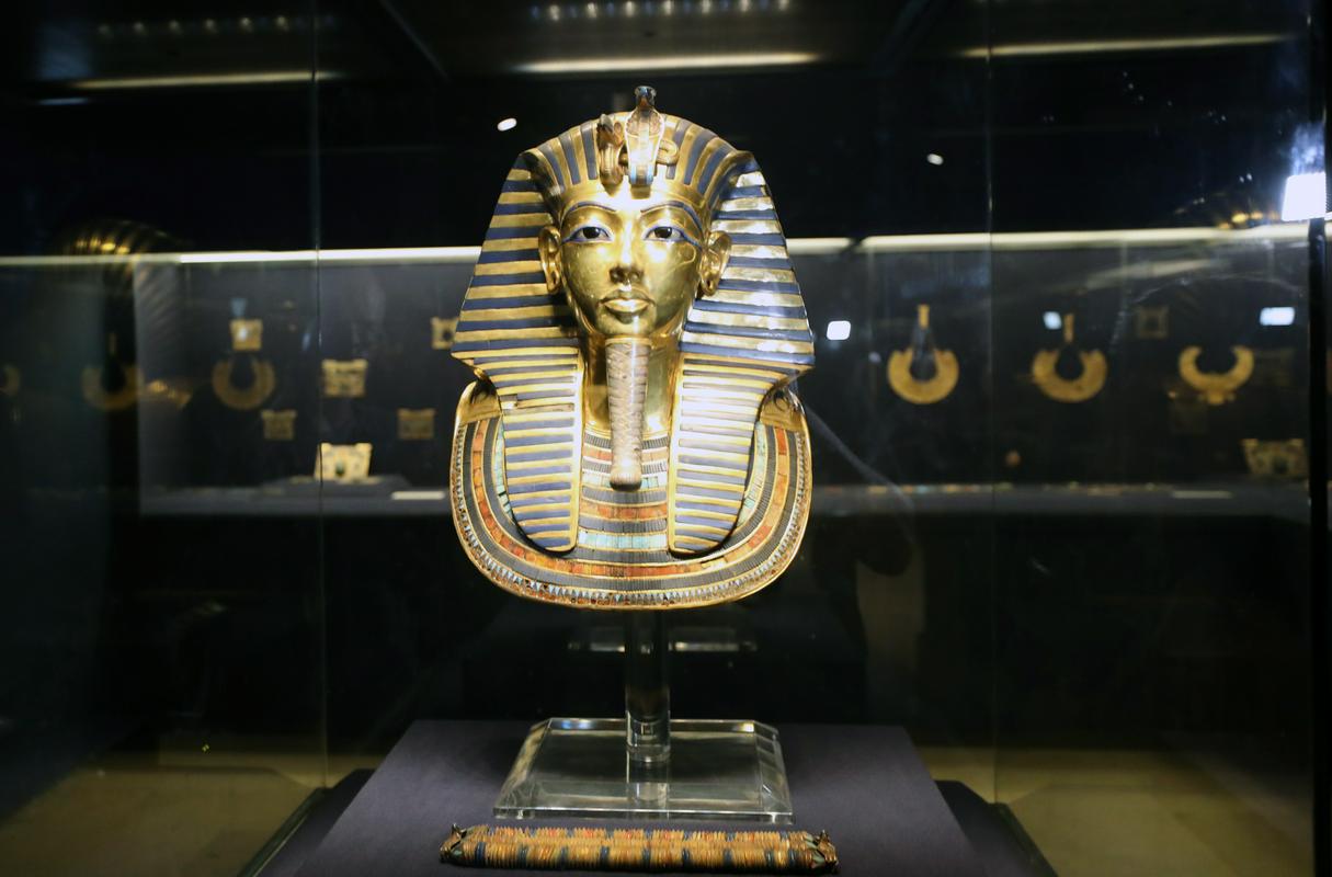 Tutankamonova zlata maska. Foto: EPA