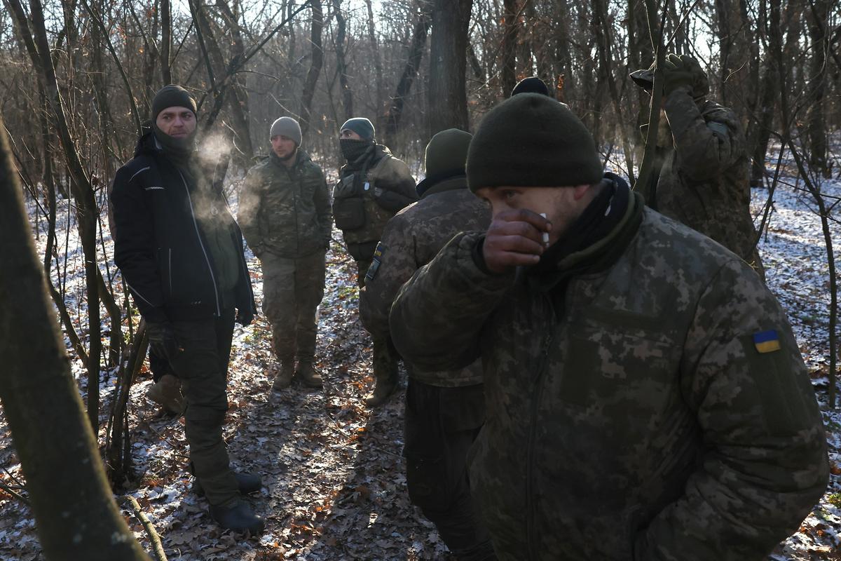 Ukrajinski vojaki v Soledarju. Foto: Reuters