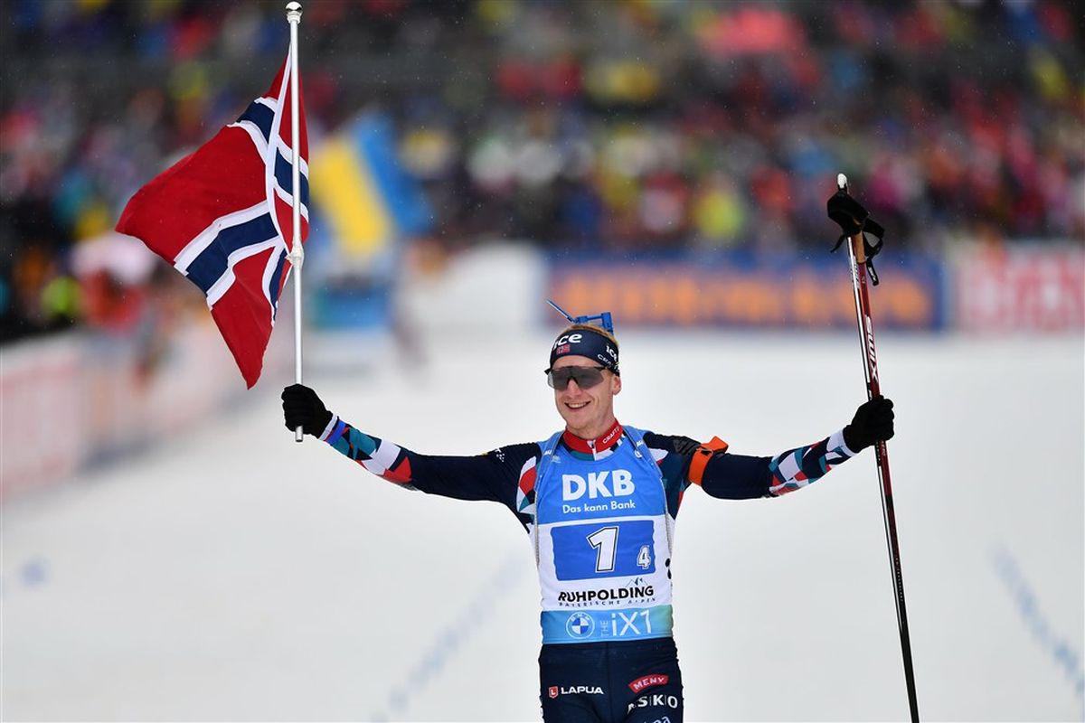Norvežani (na fotografiji Johannes Thingnes Boe) so bili znova najboljši. Foto: EPA