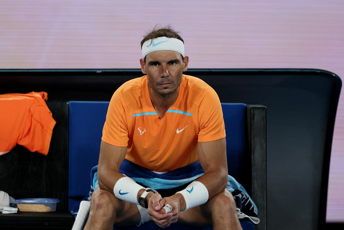 Nadal se želi posloviti od tenisa na igrišču, četudi ne bo konkurenčen za osvajanje novih turnirjev. Foto: Reuters