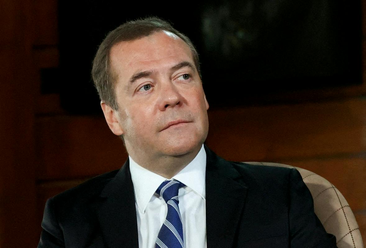Nekdanji ruski premier in nekdanji predsednik Medvedjev ne varčuje s kritikami na račun Zahoda. Foto: Reuters