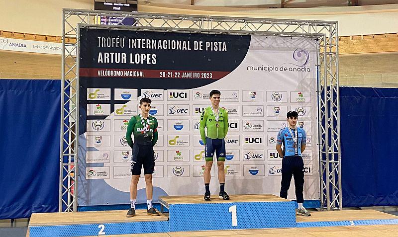 Žak Eržen teve um excelente desempenho na forte competição em Anadia, Portugal e venceu nas três disciplinas em que competiu.  Foto: Federação de Ciclismo da Eslovênia