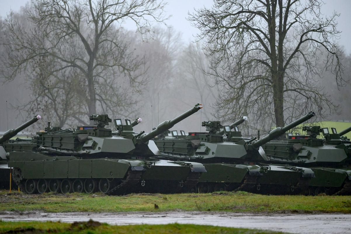 Abrams M1 so tretja generacija ameriških bojnih tankov. Foto: EPA