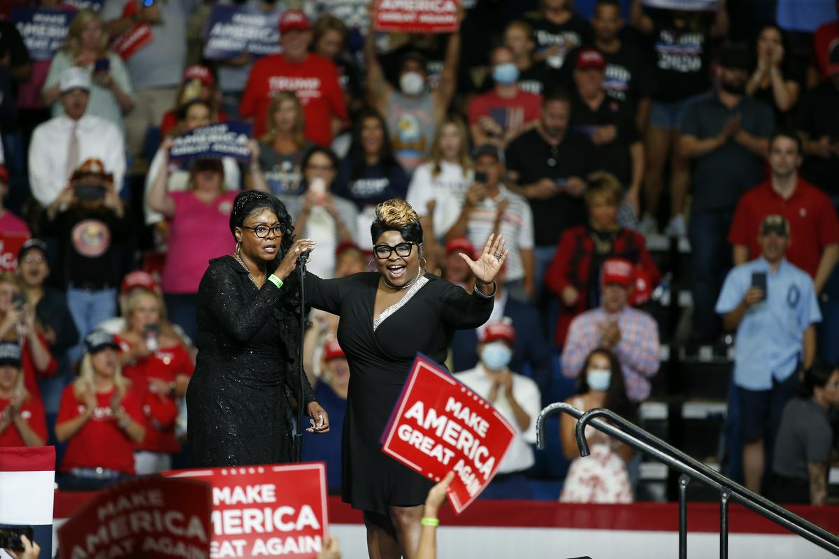 The sisters were regular attendees at Trump rallies.  Photo: AP