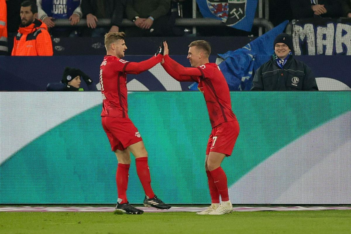 Timo Werner and Dani Olmo shone in Gelsenkirchen.  Photo: EPA