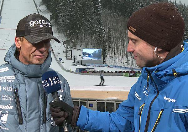 Gorazd Pogorelčnik v pogovoru z Davidom Črmeljem. Foto: TV Slovenija, zajem zaslona