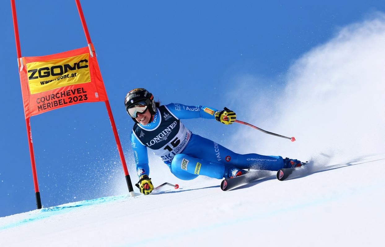 Federica Brignone je bila odlična na superveleslalomu za alpsko kombinacijo. Foto: Reuters