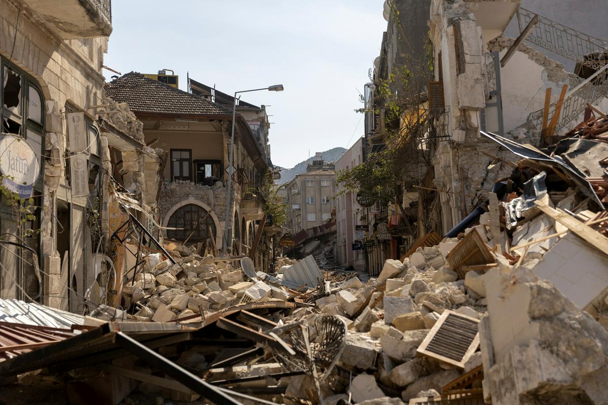Posledice potresa v turškem mestu Hatay. Foto: Reuters