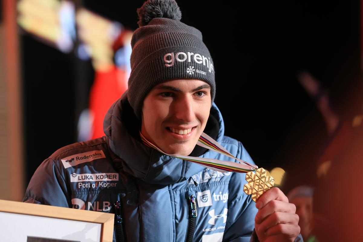 Timi Zajc je najuspešnejši slovenski športnik domačega svetovnega prvenstva v Planici. Foto: BoBo