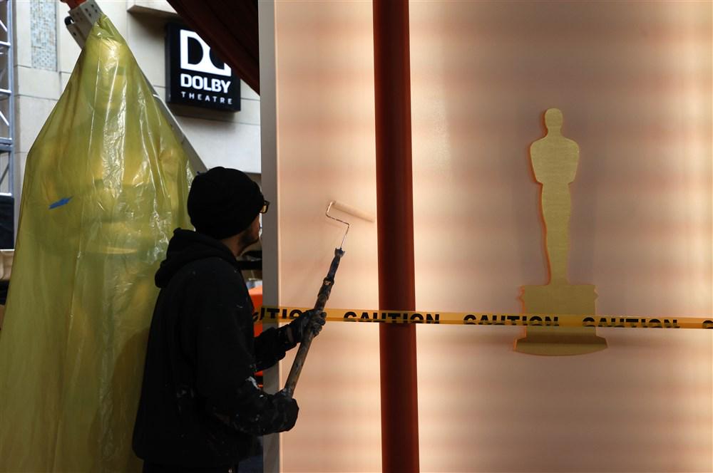 Dolby Theater in anticipation of the Oscars.  Photo: EPA