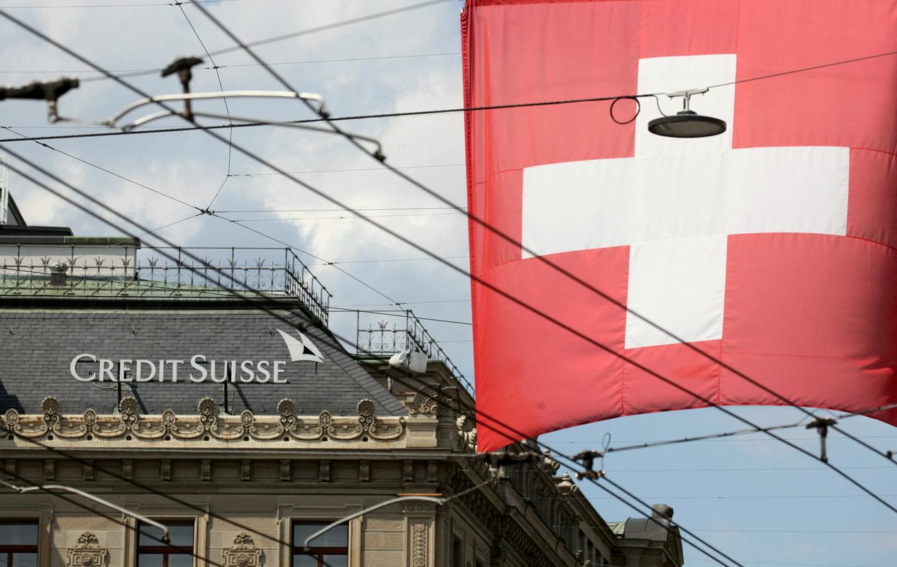 Credit Suisse je prva večja svetovna banka, ki jo bodo reševali po letu 2008. Foto: Reuters