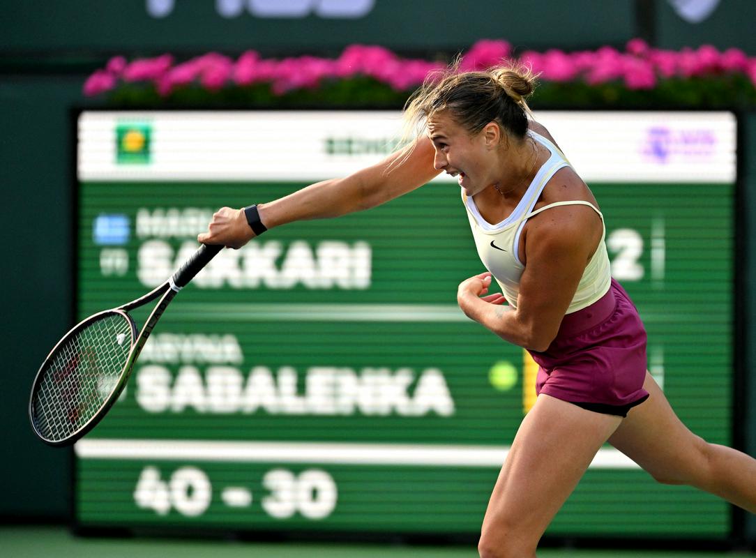 Arina Sabalenka was already smiling and relaxed before the start of the showdown.  She won all four encounters with Ribakina, but the third set always decided.  Photo: Reuters