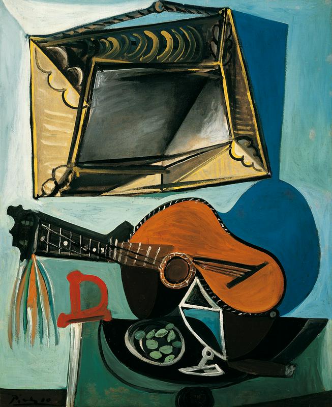 Still Life with Guitar, 1942, oil on canvas, ALBERTINA, Vienna - Batliner Collection © Succession Picasso/ Bildrecht, Wien 2023