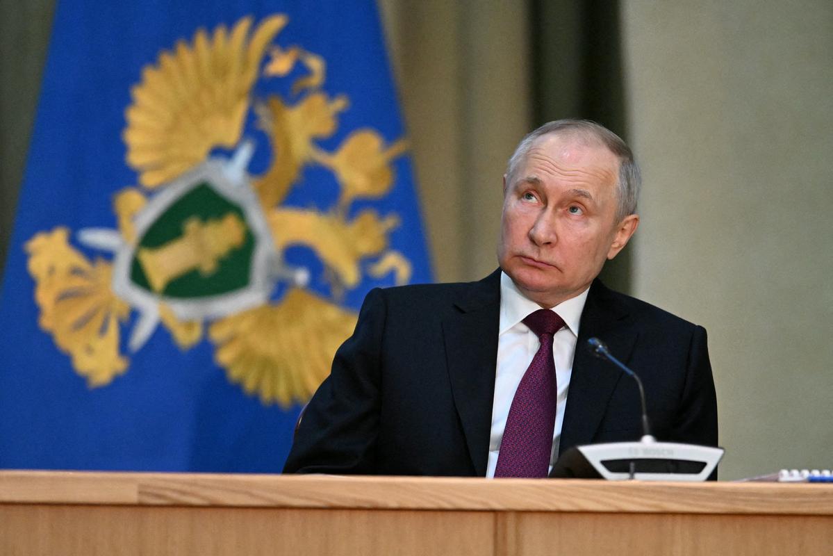 Ruski predsednik je pred več kot letom dni sprožil vojaško agresijo na sosednjo Ukrajino. Foto: Reuters