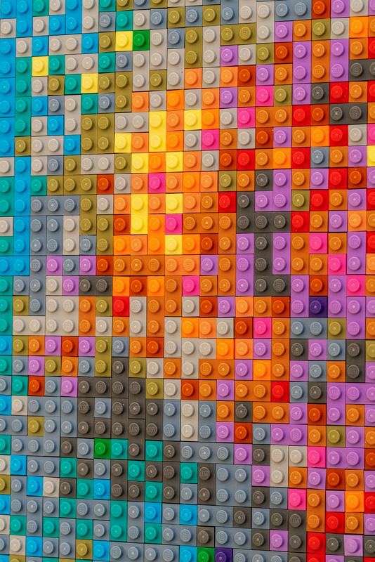 For the Water Lily, he needed cubes in 22 different colors.  Photo: Design Museum/Ela Bialkowska/OKNO studio.  © Image copyright: Artist and Galleria Continua