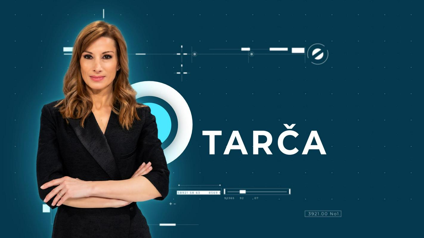 Voditeljica Tarče Erika Žnidaršič. Foto: TV Slovenija