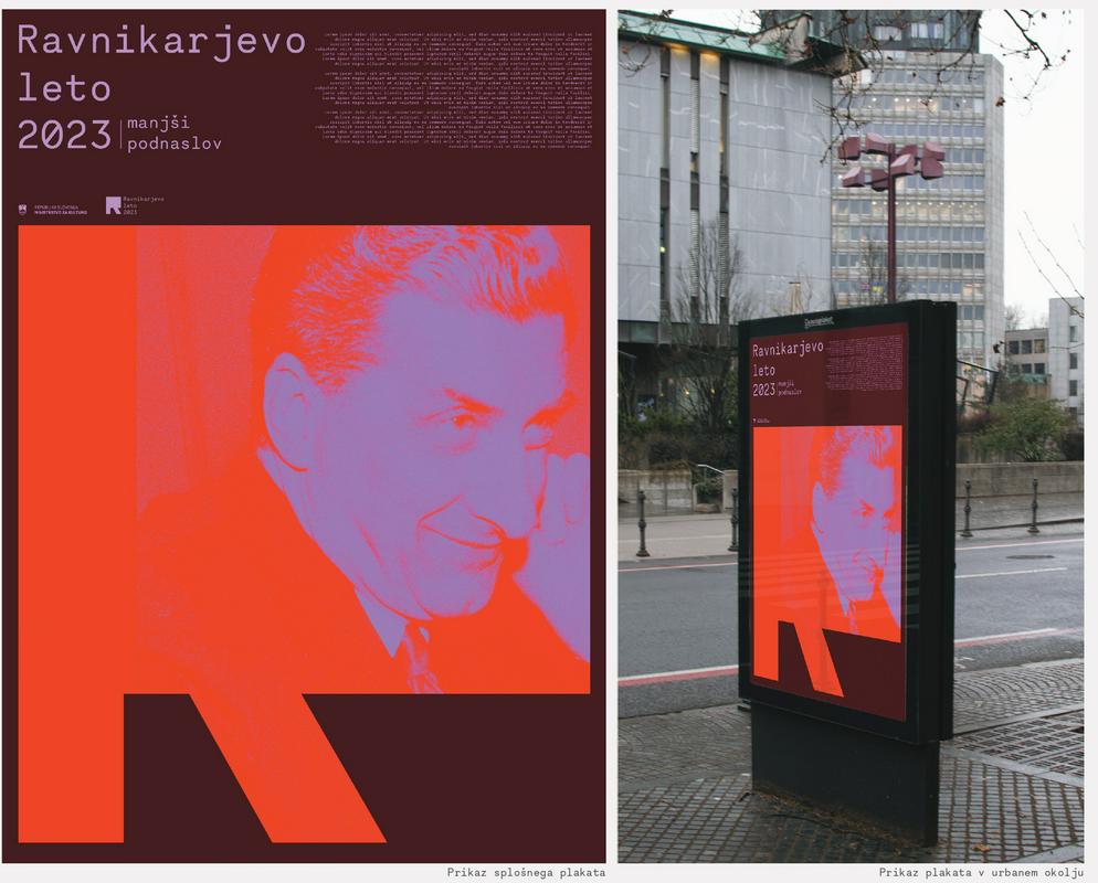 Prikaz plakata, 1. nagrada; avtorji Žan Šabeder, Jan Krek, Jure Brglez. Foto: Ministrstvo za kulturo