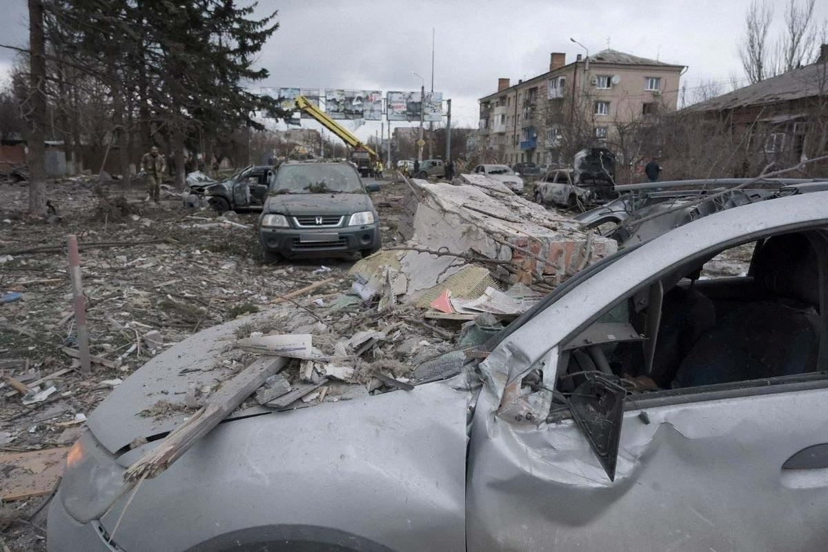 Posledice napada v Slovjansku. Foto: Reuters