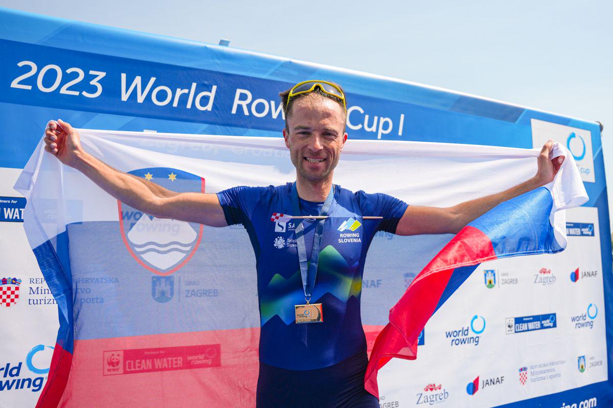 Rajko Hrvat, who started the season by winning the World Cup match in Zagreb, will be Slovenia's trump card at the European Championship in Bled.  Photo: Rowing Federation of Slovenia
