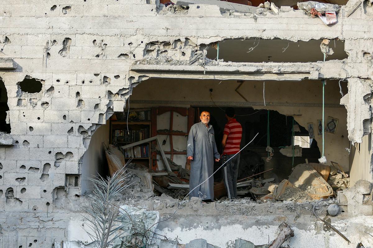 Gaza je bila tarča izraelskih zračnih napadov, potem ko so palestinski borci izstrelili rakete na izraelsko ozemlje. Foto: Reuters