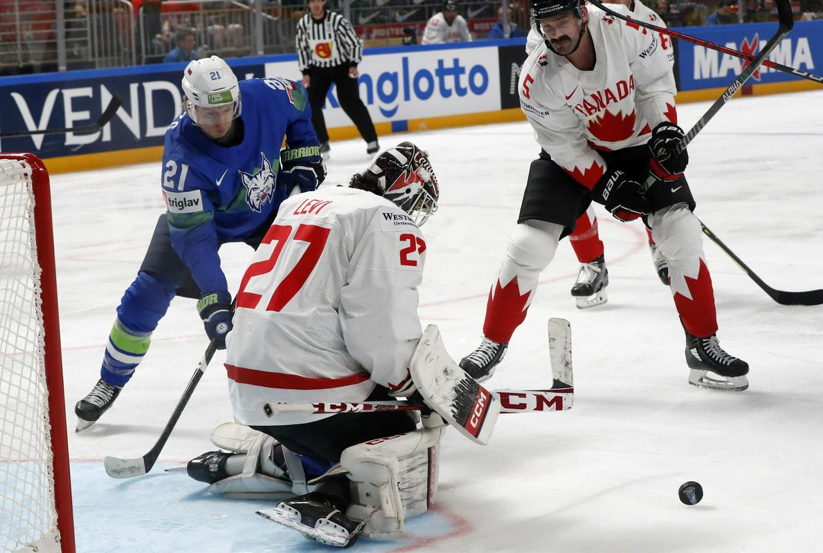 Jan Drozg shone against Canada.  Photo: EPA