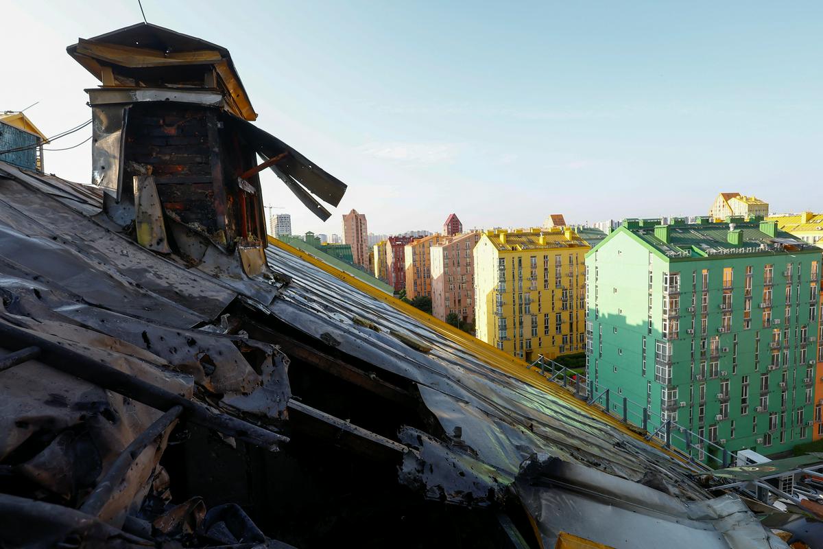 Posledice napada na Kijev. Foto: Reuters