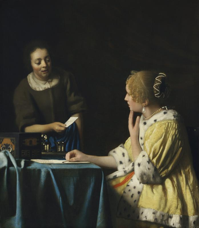 Gospodarica in služkinja, ok. 1665–1667, olje na platnu, The Frick Collection, New York. Foto: Rijksmuseum