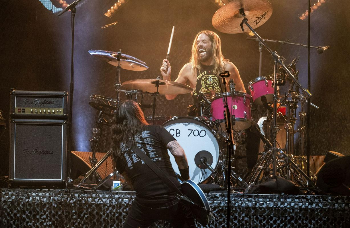 Taylor Hawkins in Dave Grohl. Foto: AP