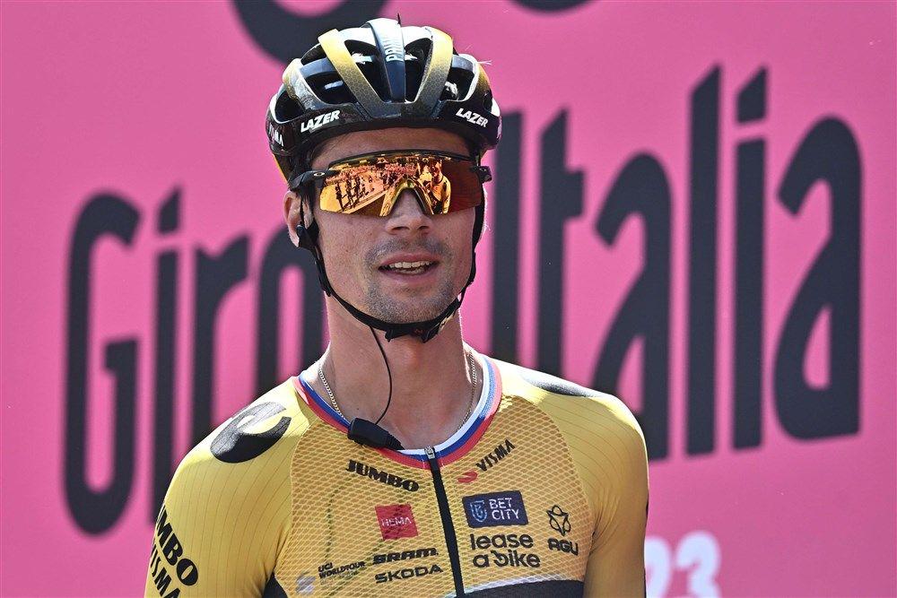 Roglič was in a good mood, as expected, he tried to break Thomas at the end, but he did not give up and before the key stage, Saturday's mountain time trial, he has an overall lead of 26 seconds.  Photo: EPA