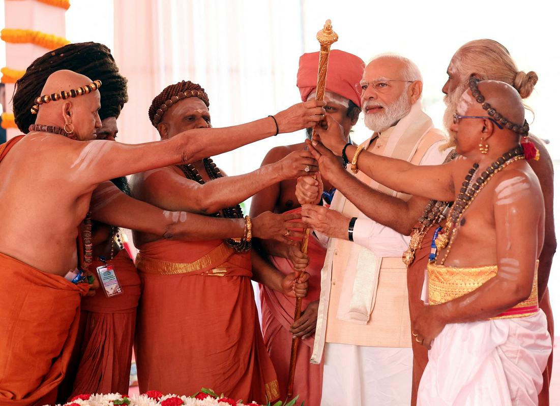Prime Minister Modi at the inauguration.  Photo: Reuters