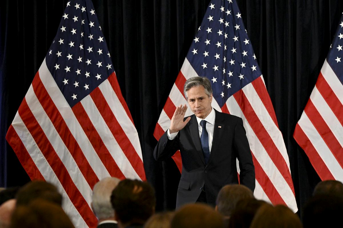 Ameriški državni sekretar Antony Blinken je v Helsinkih. Foto: Reuters