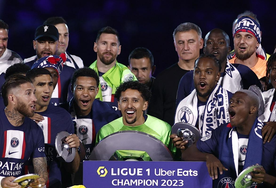 PSG – nekateri bolj in nekateri manj veseli obrazi novih starih francoskih prvakov ... Foto: Reuters