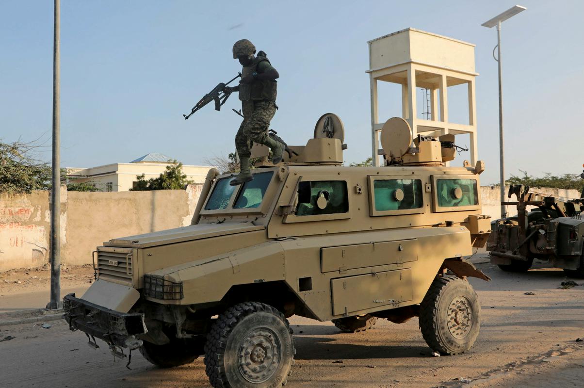 Pripadnik misije AU-ja v Somaliji. Foto: Reuters