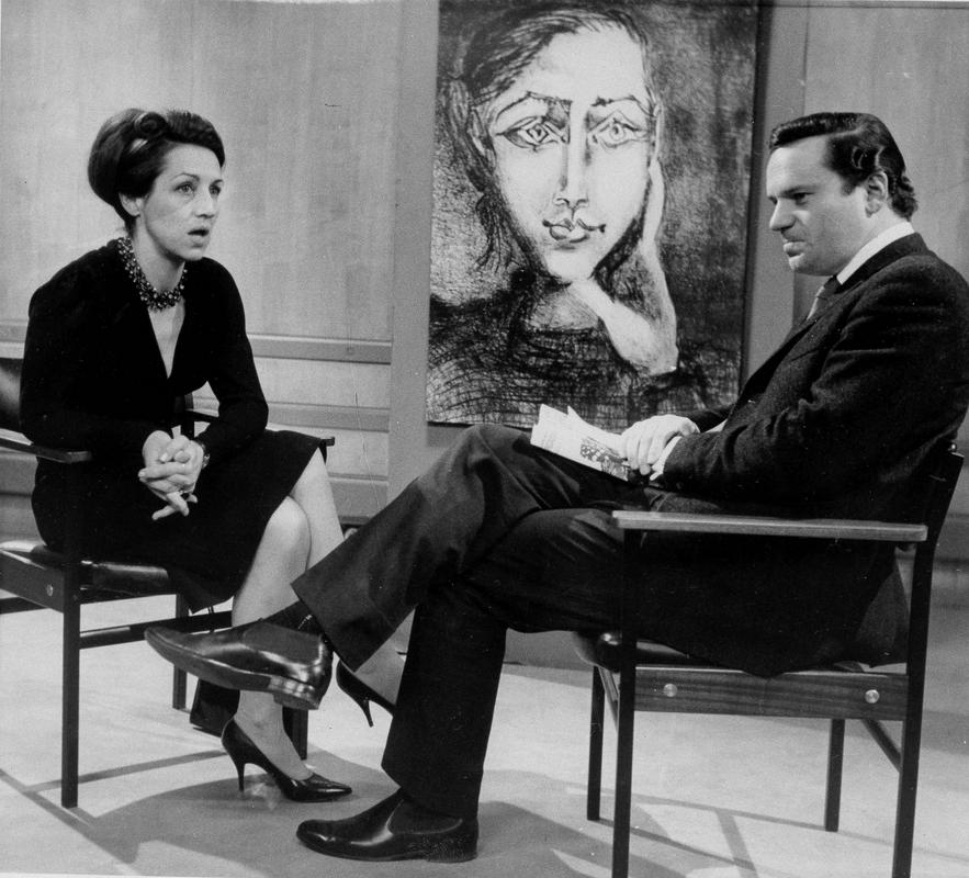 Françoise Gilot leta 1965, med enim od intervjujev o knjigi Življenje s Picassom. Foto: AP