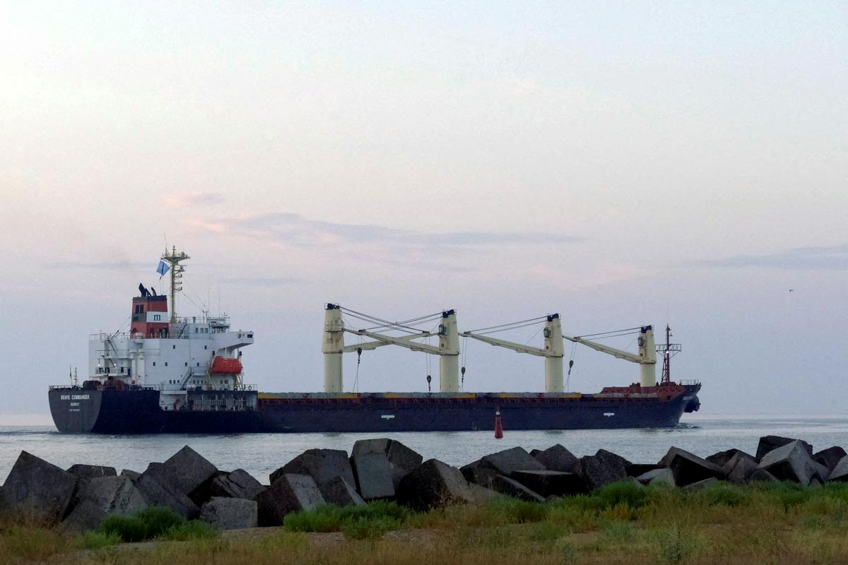 Rusija je zagon cevovoda pogojevala s podaljšanjem dogovora o izvozu žit, v skladu s katerim lahko Ukrajina z ladjami izvaža žitarice. Foto: Reuters
